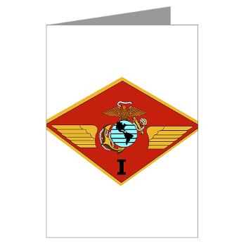 1MAW - M01 - 02 - 1st Marine Aircraft Wing with Text - Greeting Cards (Pk of 10) - Click Image to Close